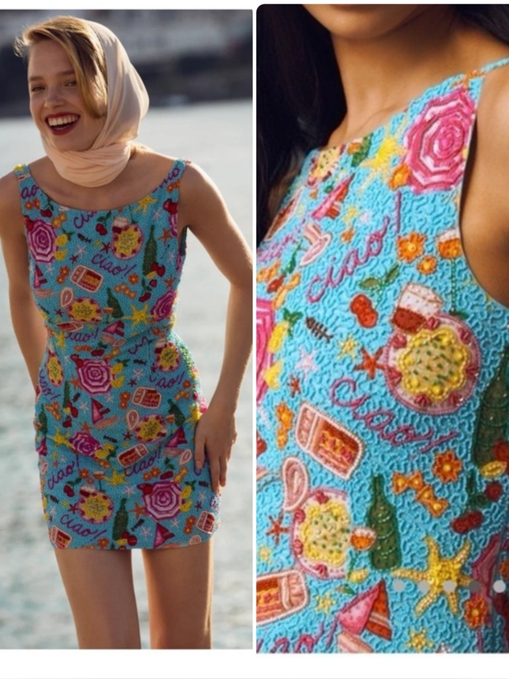 New For Love & Lemons Ciao Beaded Dress